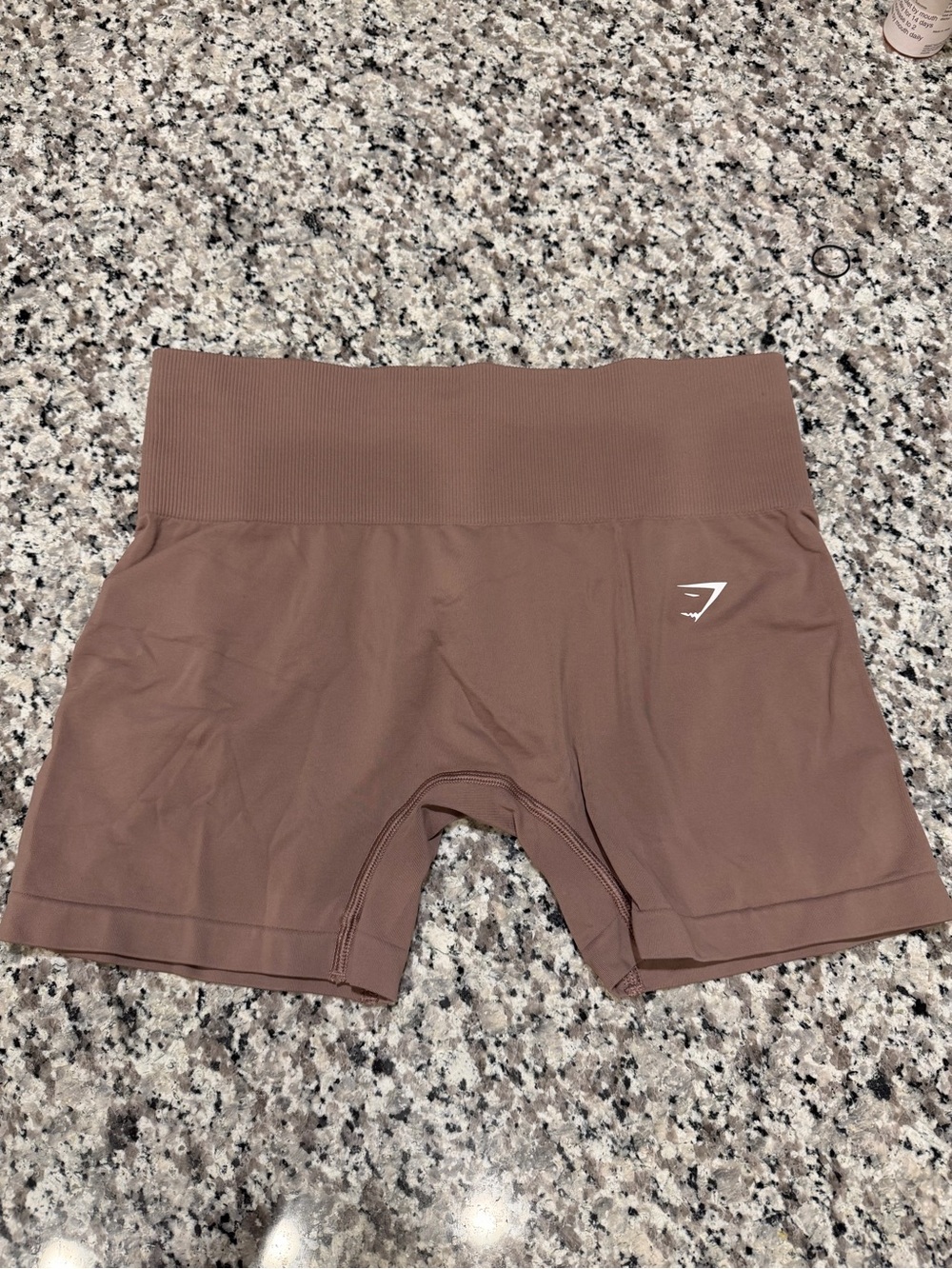 Gymshark High-Waist Seamless Bike Shorts - Brown